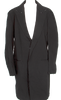 Yohji Yamamoto Japan. Y's Black Cotton Wrinkled Long Jacket