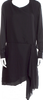 Acne Studios Sweden. Black Long PolyTech Asymmetrical Dress