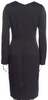Acne Studios Sweden. Black Silk Long Sleeve Dress