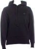 Acne Studios Sweden. Black Cotton Logo Smile Long Sleeve Hoodie