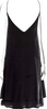 Acne Studios Sweden. Black Silk Knee-Length Dress
