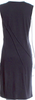 Ann Demeulemeester Belgium. Black Cotton/Rayon Blend Crew Neck Knee-Length Dress