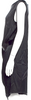 Ann Demeulemeester Belgium. Black Silk Knee-Length Dress
