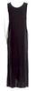 Ann Demeulemeester Belgium. Black Rayon Long Dress