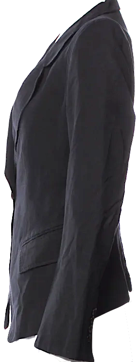 Ann Demeulemeester BELGIUM. Dark Grey Wool/Cotton Blend Blazer