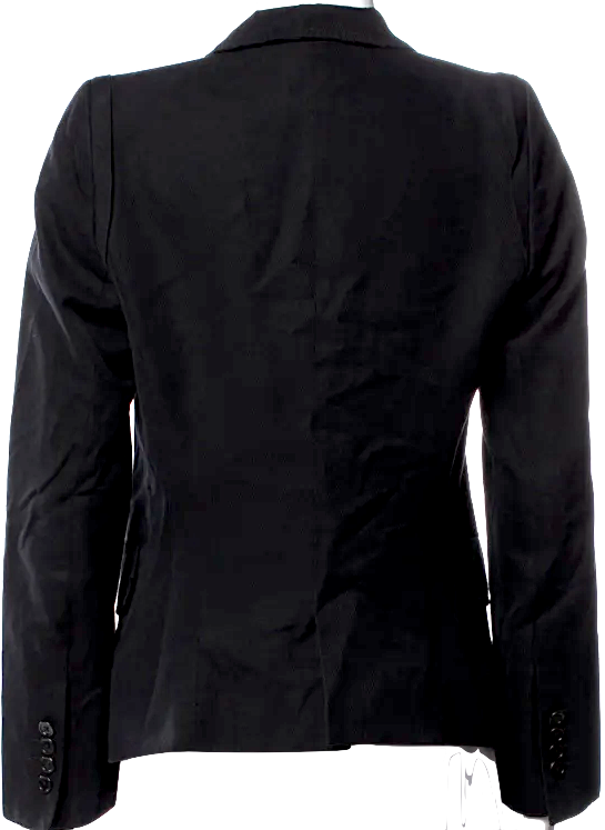 Ann Demeulemeester BELGIUM. Dark Grey Wool/Cotton Blend Blazer