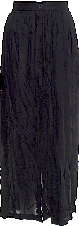 Ann Demeulemeester Belgium. From the early 2000s Collection Black Vintage Long Skirt