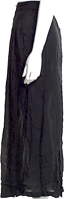 Ann Demeulemeester Belgium. From the early 2000s Collection Black Vintage Long Skirt