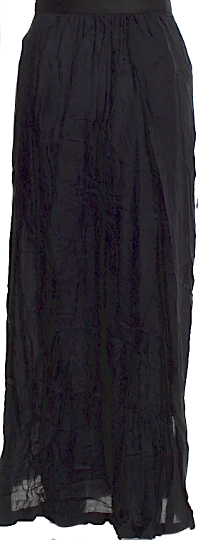 Ann Demeulemeester Belgium. From the early 2000s Collection Black Vintage Long Skirt