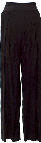 Calvin Klein NY. Black Poly Blend Cowl Neck Long Dress