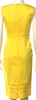 Blumarine Italy. Yellow Cotton/Spandex Square Neckline Knee-Length Dress