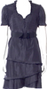 Blumarine Italy. By Anna Molinari. Midnite Blue Silk Mini Dress