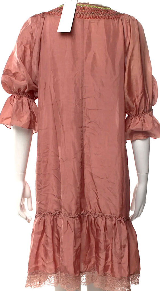 Blumarine Italy. By Anna Molinari Silk  Scoop Neck Knee-Length Dress