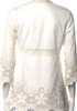 Blumarine Italy. Anna Molinari. Neutrals Three-Quarter Sleeve Blouse