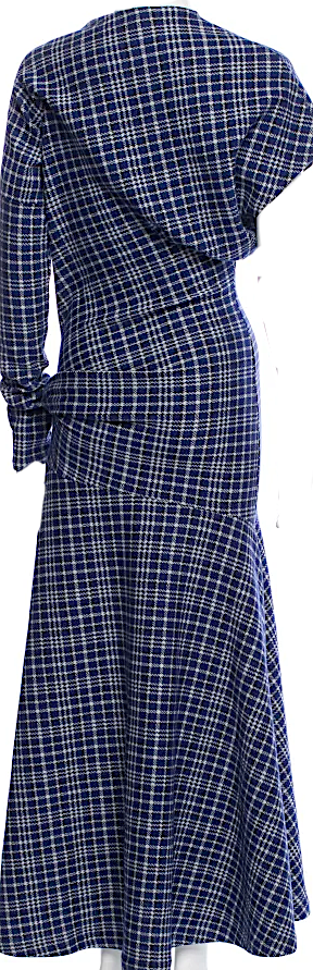 Calvin Klein NY. RAF SIMONS DESIGNER. 205W39NYC  Plaid Print Long Dress