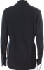 Lemaire Paris. Blue Crew Neck Long Sleeve Button Up Top