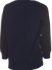 Christopher Kane UK. Colorblock Blue/Black 3/4 Sleeve Top w/Circles Embellishment