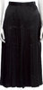 Chloé Paris. Vintage 1970's early 80's Black Silk Midi Length Skirt