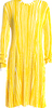 Calvin Klein NY. Designer: Raf Simons. 205W39NYC  Viscose Blend Striped Midi Length Dress