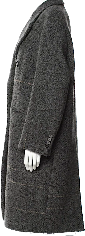 RAF SIMONS FOR Calvin Klein 205W39NYC.  Virgin Wool Tweed Pattern Coat