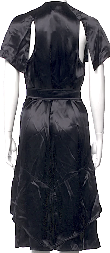 Calvin Klein 205W39NYC Raf Simons Collection. Black Viscose Blend Dress