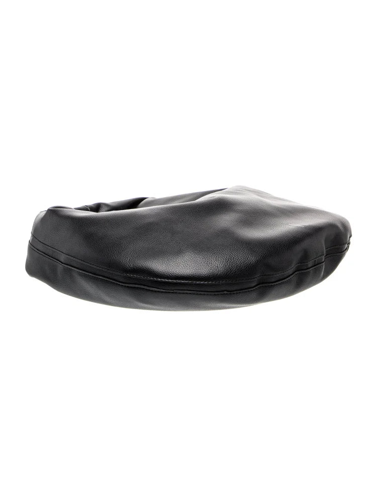 Calvin Klein/ Raf Simons 205W39NYC. Black Leather Top Handle Bag