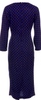 Comme des Garçons Japan. Black, Blue Nylon Printed Midi Length Dress