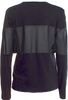 Comme des Garçons Japan. Black Cotton Blend Crew Neck Long Sleeve Top