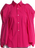 Comme des Garçons Japan. Pink Cotton Long Sleeve Button-Up Top