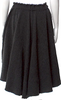 Comme des Garçons Japan. Black Wool Blend Knee-Length Skirt