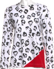Comme des Garçons  Japan. White Animal Print Crew Neck Top