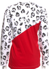 Comme des Garçons  Japan. White Animal Print Crew Neck Top