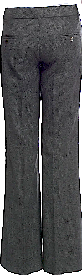 Dolce & Gabbana ITALY. GREY PLAID PRINT Nylon Flared Pants