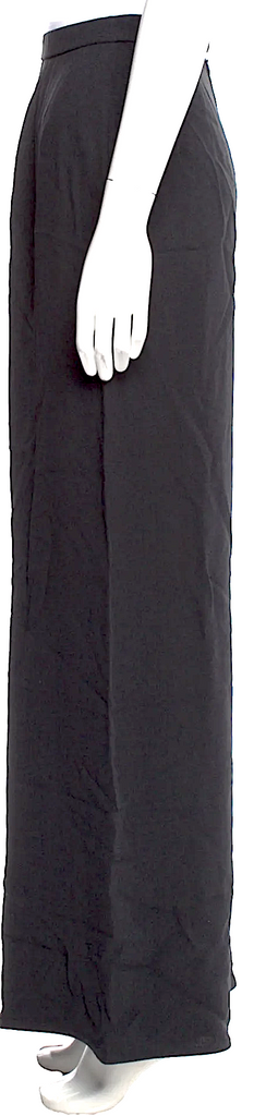 Donna Karan NYC. Black Rayon Extra Wide Leg Pants