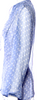 Haider Ackermann Belgium.  Blue Polka Dot Print Tie Neck Blouse