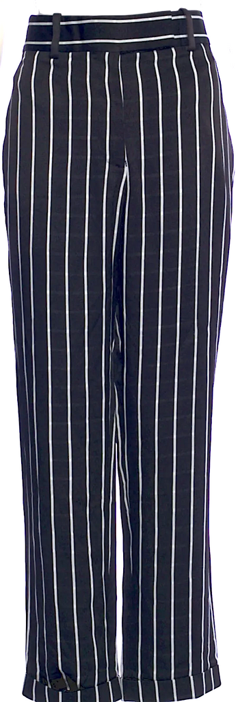 Haider Ackermann Belgium Cotton Striped Straight Leg Pants