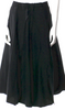 Issey Miyake Japan. Vintage Cotton/Nylon Black Flare Knee-Length Skirt