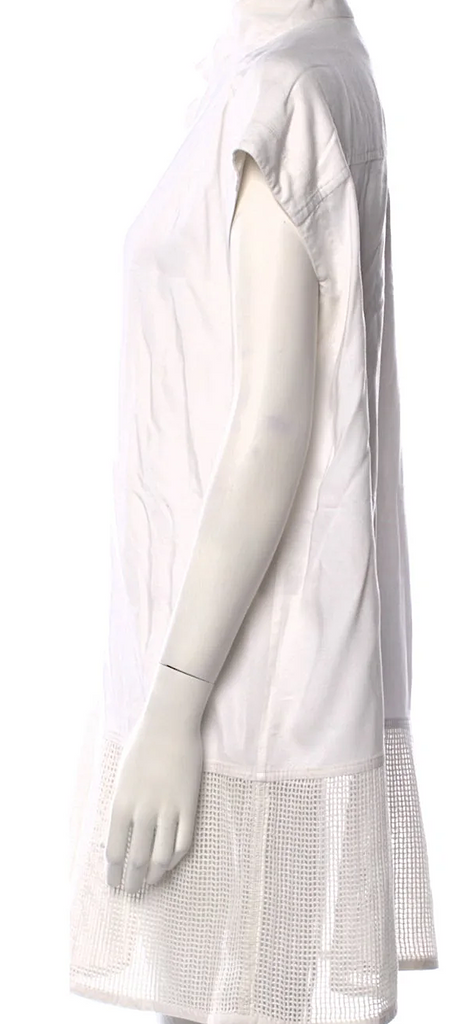 Issey Miyake Japan. Vintage Rayon Blend Mock Neck Mini Dress