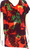 Issey Miyake Japan. Vintage Triacetate Blend Printed Cowl Neck Tunic
