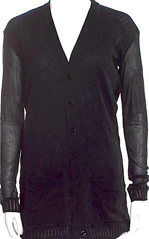 Jean-Paul GAULTIER PARIS. CLASSIQUE. Black/Grey Nylon Blend Trench Jacket