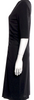 Jil Sander. Black Silk 3/4 Sleeve Dress