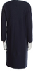 Jil Sander. Midnight Navy Wool Blend 3/4 Sleeve Dress