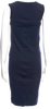 Jil Sander. Midnite Blue Viscose Blend Sheath Dress