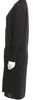 Jil Sander Black Wool Plunge Neckline Sweater Dress