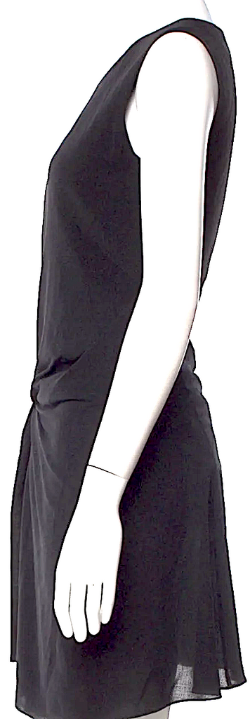 Jil Sander Virgin Black Wool Mini Dress
