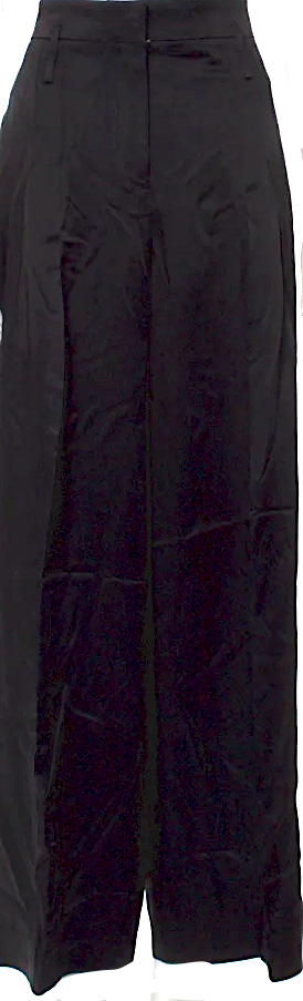 Jil Sander Black Acetate/Viscose Wide Leg Pants