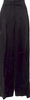 Jil Sander Black Acetate/Viscose Wide Leg Pants