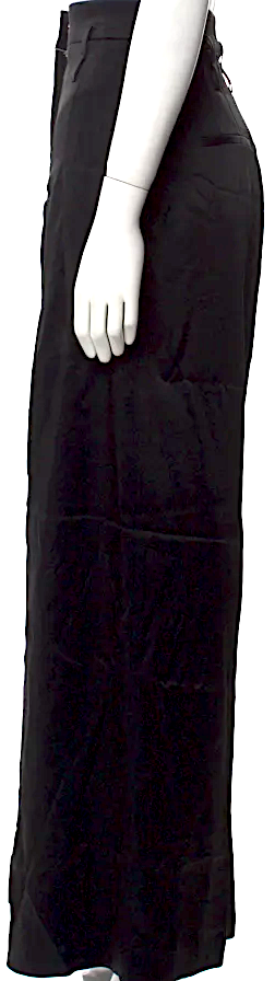 Jil Sander Black Acetate/Viscose Wide Leg Pants