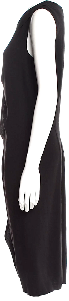Joseph London. Black Acetate Blend. NEW W/TAGS One-Shoulder Midi Length Dress