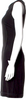 JOSEPH LONDON. Black & Grey Acetate Blend Crew Neck Mini Dress